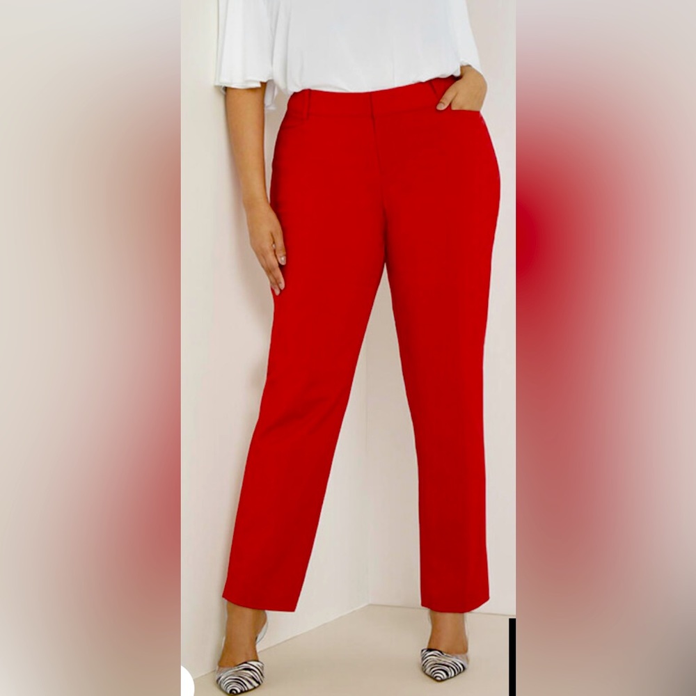 Elloquii plus size Red Ankle Dress Pants NWT from Elloqui! Size 18